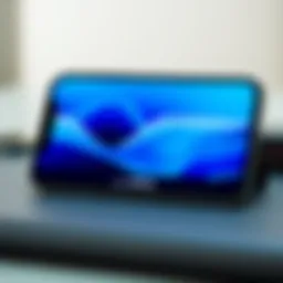 Illustration showing the AirDrop feature on an Apple device.