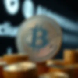 An abstract representation of cryptocurrency value