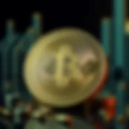 Conceptual representation of cryptocurrency innovation