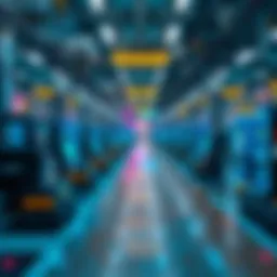 Blockchain technology visual representation