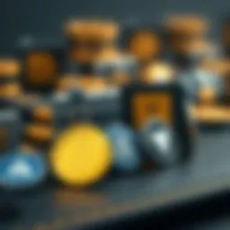 Historical evolution of wallet icons