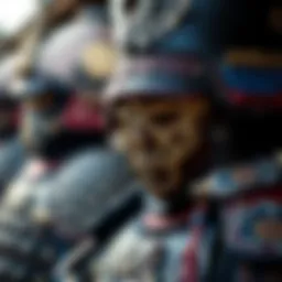 Traditional Japanese armor showcasing intricate designs and craftsmanship